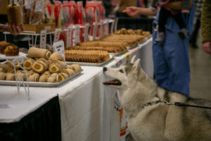 Dog at the Pittsburgh Pet Expo trade show