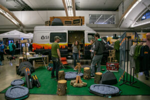 Dog at the Pittsburgh Pet Expo trade show