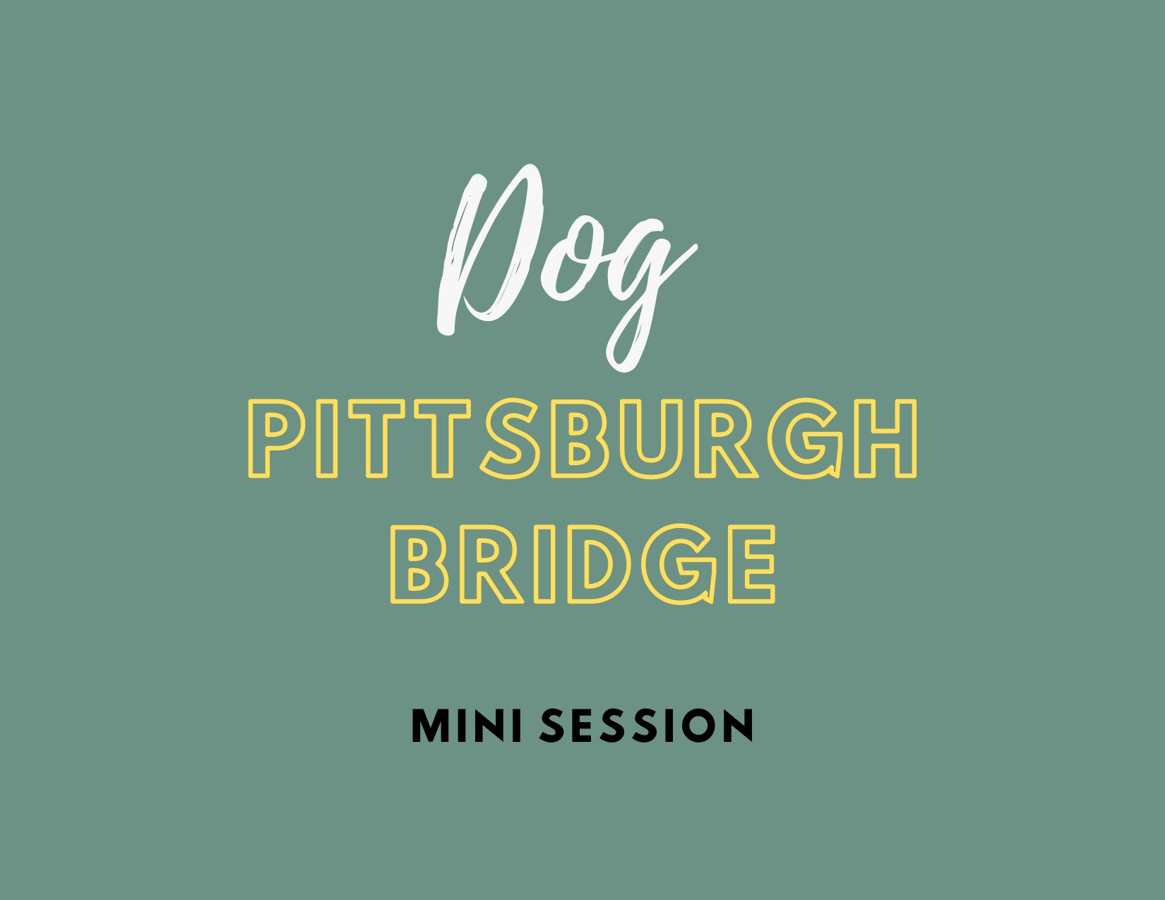 Pittsburh Bridge Dog - Pets in the Wild Photography