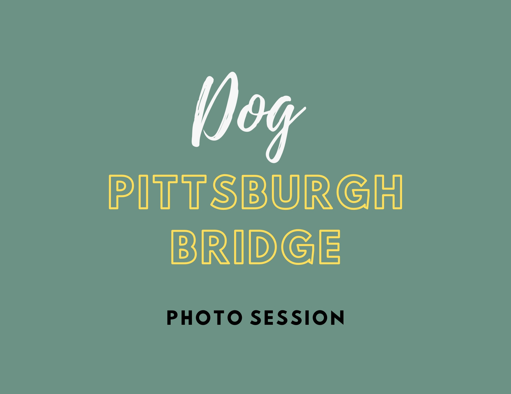 Pittsburh Bridge Dog - Pets in the Wild Photography